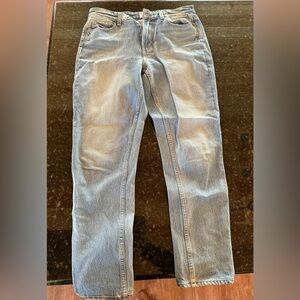 Paige straight high waisted jeans
